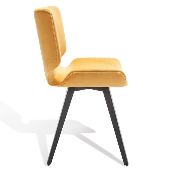 Safavieh Matty Scandinavian Dining Chai - Mustard | Dining Chairs | Modishstore - 4