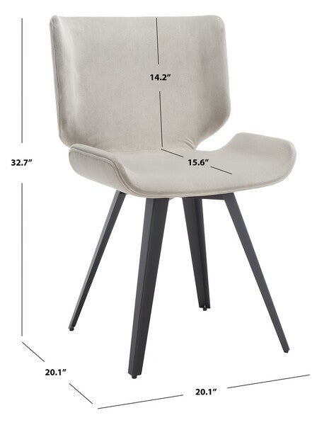 Safavieh Matty Scandinavian Dining Chai - Gray | Dining Chairs | Modishstore - 3