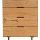 Safavieh Elizabella 4 Drawer Wood Chest - Oak | Drawers | Modishstore - 2