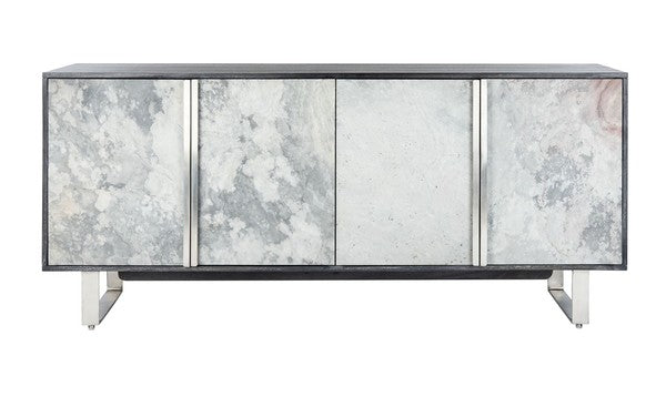 Safavieh Drake Slate 4 Door Sideboard - Black | Sideboards | Modishstore - 2