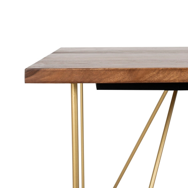 Safavieh Captain Wood Dining Table - Walnut | Dining Tables | Modishstore - 4
