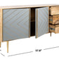 Safavieh Titan Inlayed Cement Sideboard - Natural | Sideboards | Modishstore - 3