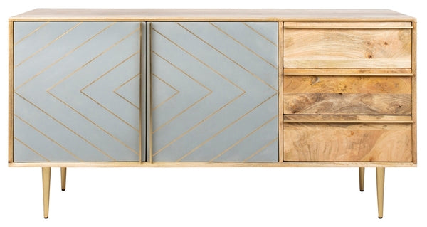 Safavieh Titan Inlayed Cement Sideboard - Natural | Sideboards | Modishstore - 2