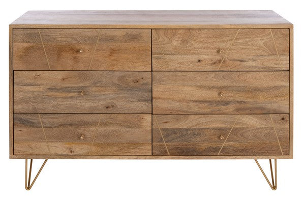 Safavieh Marigold 6 Drawer Dresser | Dressers | Modishstore - 4