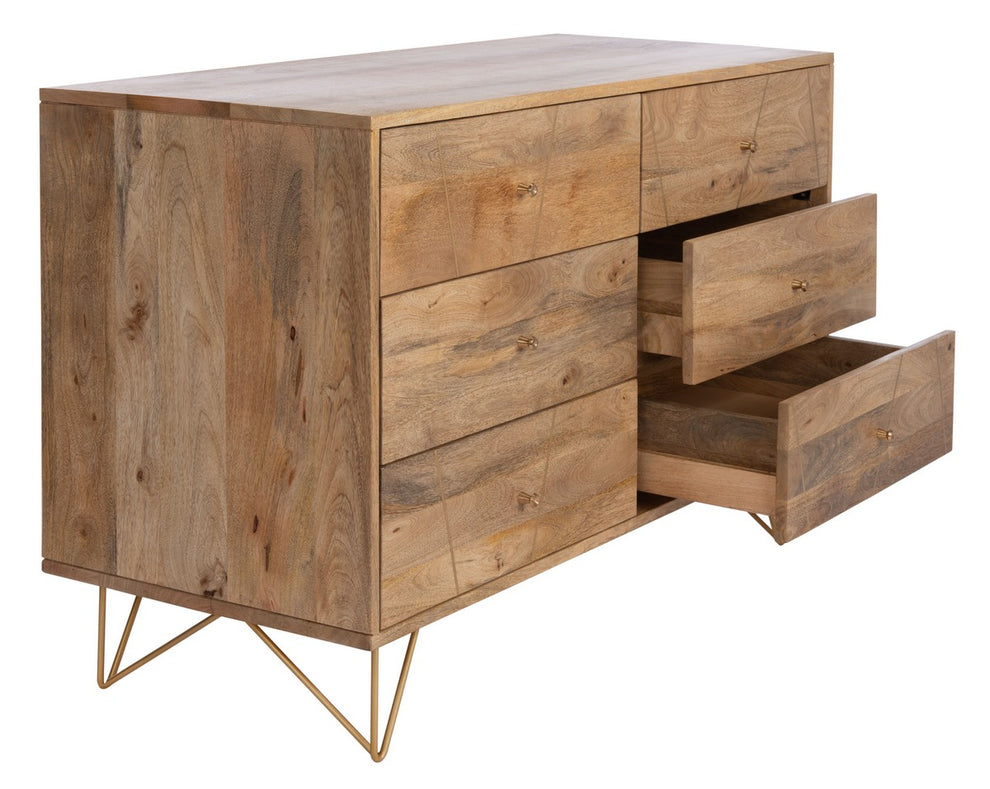Safavieh Marigold 6 Drawer Dresser | Dressers | Modishstore - 2