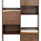 Safavieh Milana Marble Bookcase - Walnut | Bookcases | Modishstore - 2