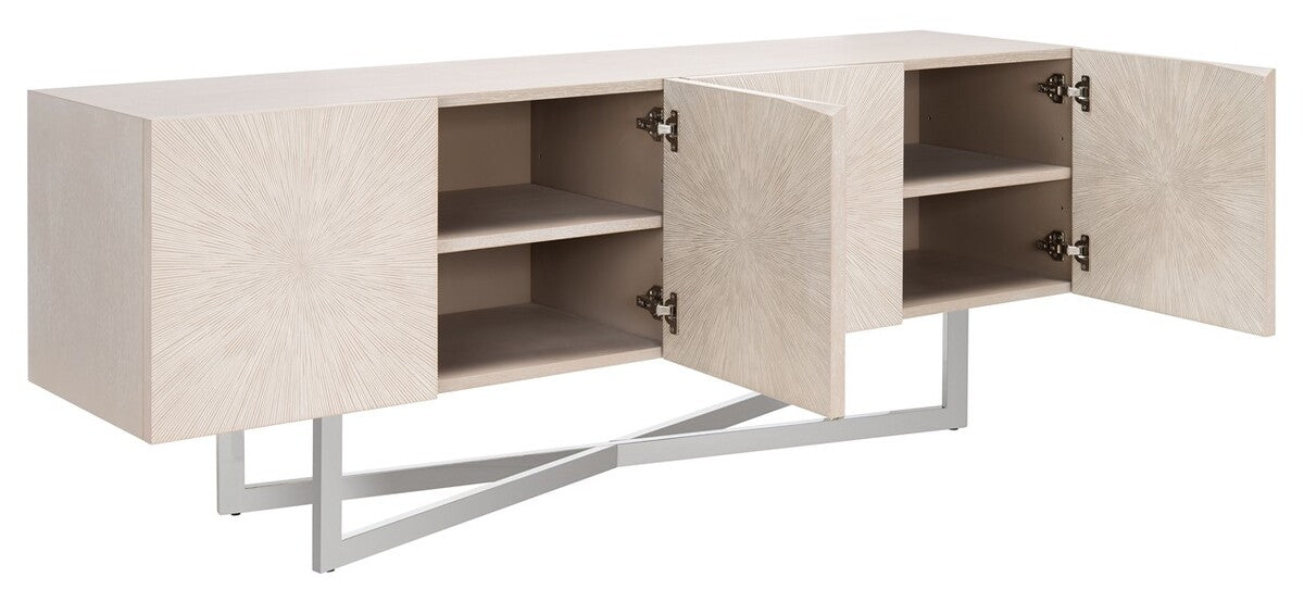 Safavieh Zena Buffet - Light Gray | Cabinets | Modishstore - 3