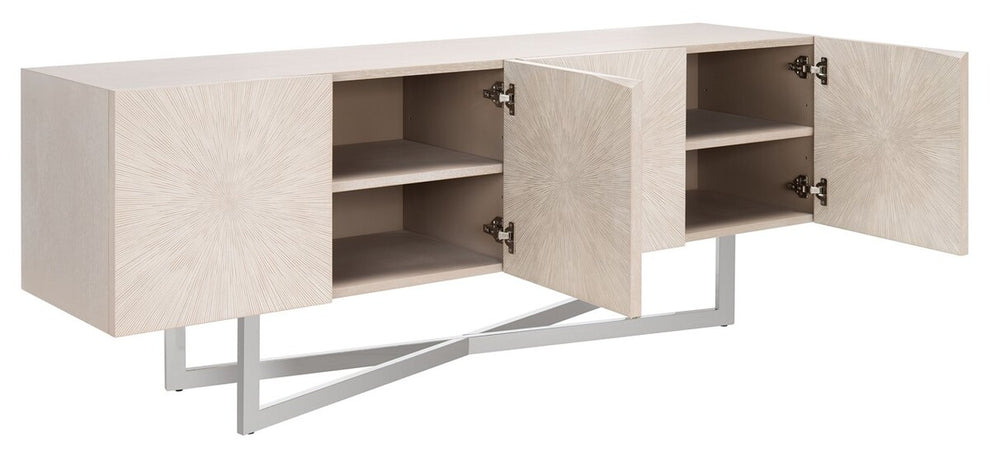 Safavieh Zena Buffet - Light Gray | Cabinets | Modishstore - 3