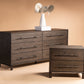 Safavieh Simmons 6 Drawer Wood Dresser - Dark Walnut | Dressers | Modishstore
