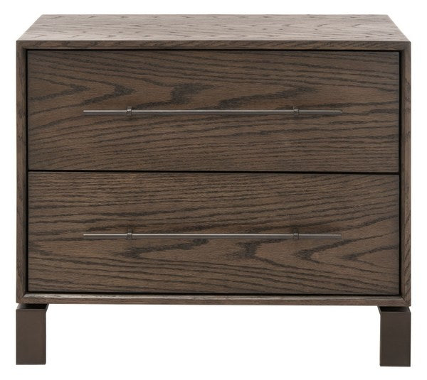 Safavieh Simmons 2 Drawer Nightstand | Nightstands | Modishstore - 5