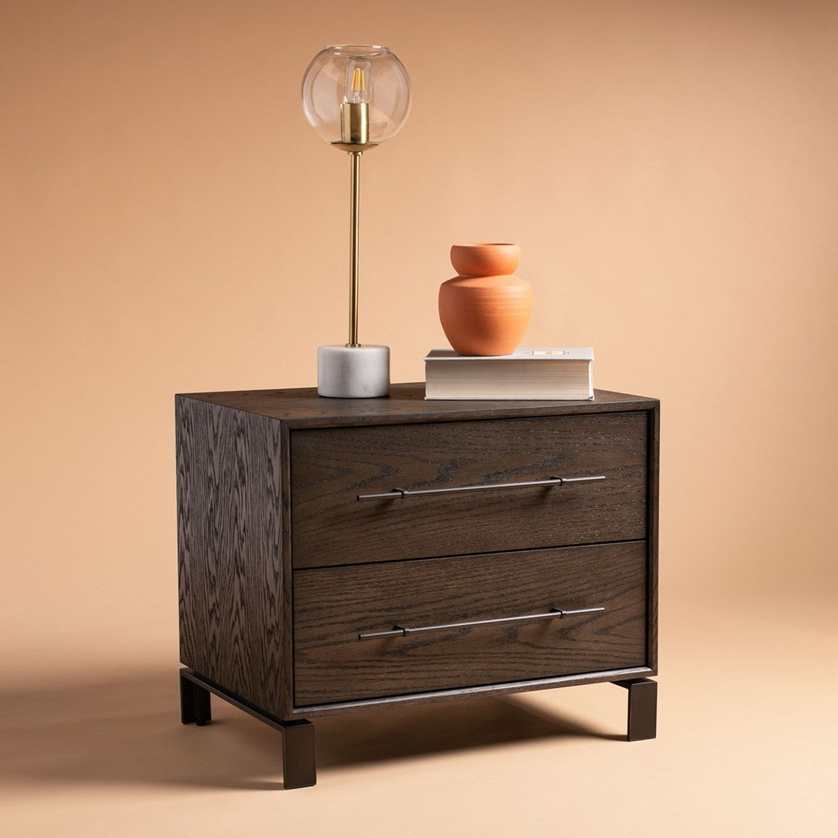 Safavieh Simmons 2 Drawer Nightstand | Nightstands | Modishstore
