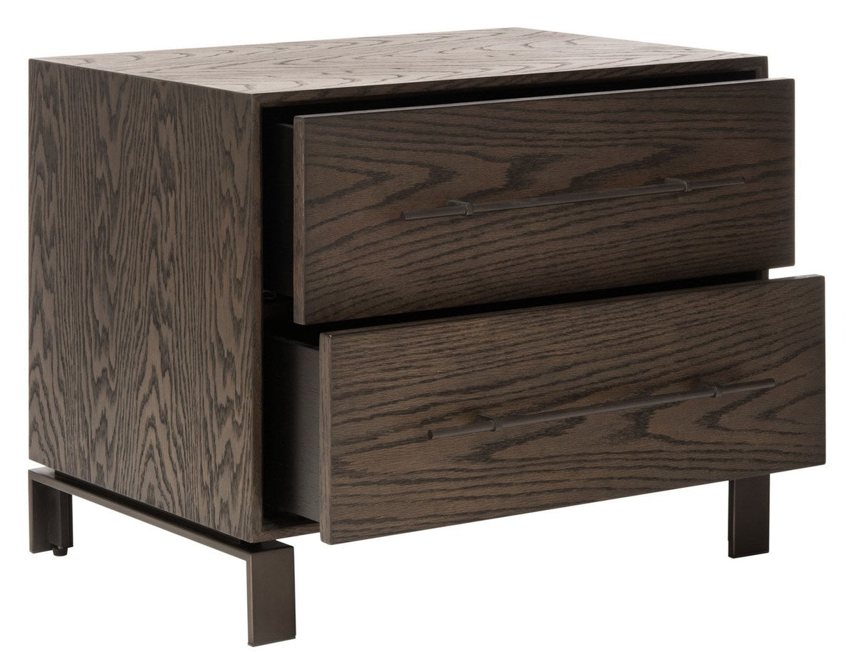 Safavieh Simmons 2 Drawer Nightstand | Nightstands | Modishstore - 3