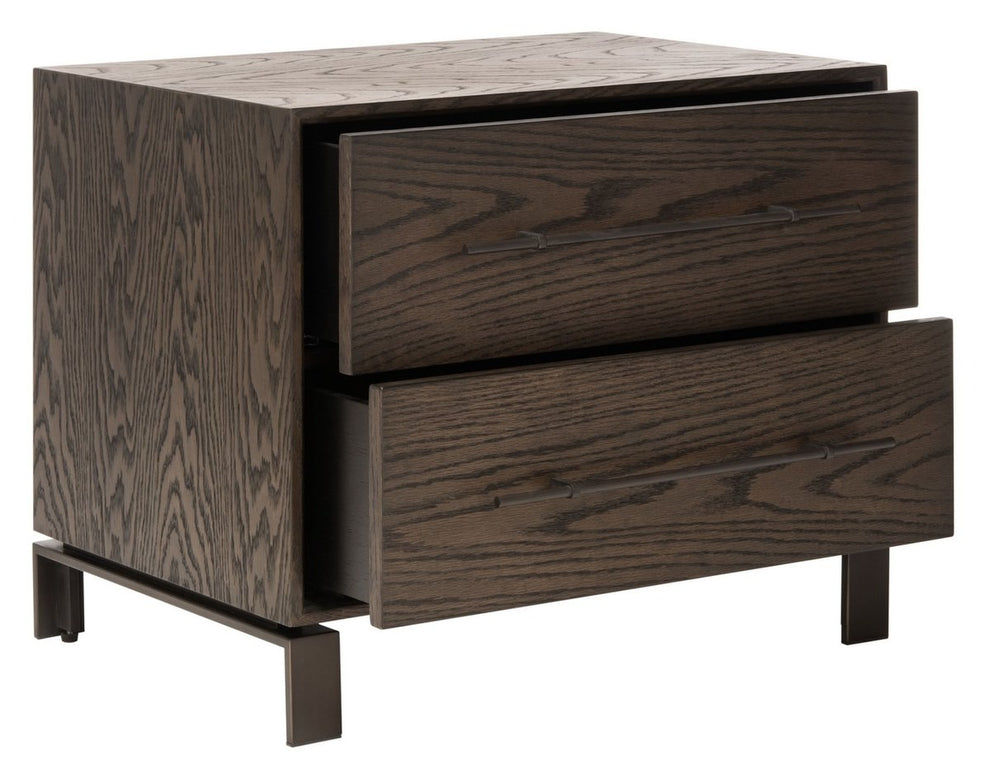 Safavieh Simmons 2 Drawer Nightstand | Nightstands | Modishstore - 3