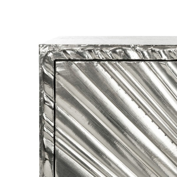 Safavieh Sylas Sunburst 3-Dr Sideboard - Silver | Sideboards | Modishstore - 3