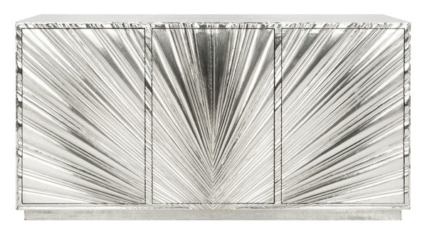 Safavieh Sylas Sunburst 3-Dr Sideboard - Silver | Sideboards | Modishstore - 2