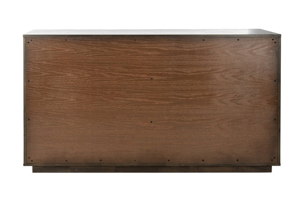 Safavieh Poesy 6 Drawer Dresser - Dark Chocolate | Dressers | Modishstore - 5