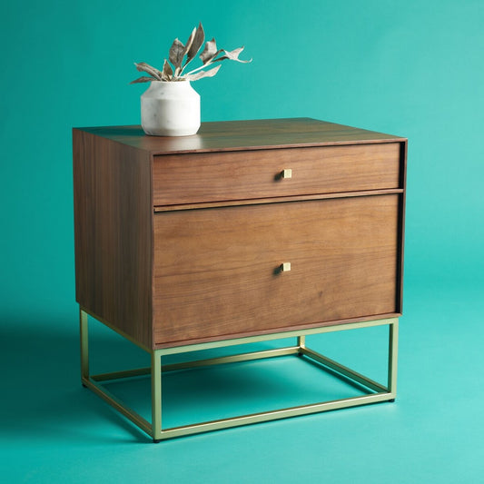 Safavieh Adelyn 2 Drawer Nightstand | Nightstands | Modishstore
