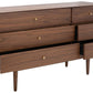 Safavieh Ever 6 Drawer Dresser - Walnut | Dressers | Modishstore - 3