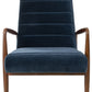 Safavieh Willow Channel Arm Chair - Navy | Accent Chairs | Modishstore - 3