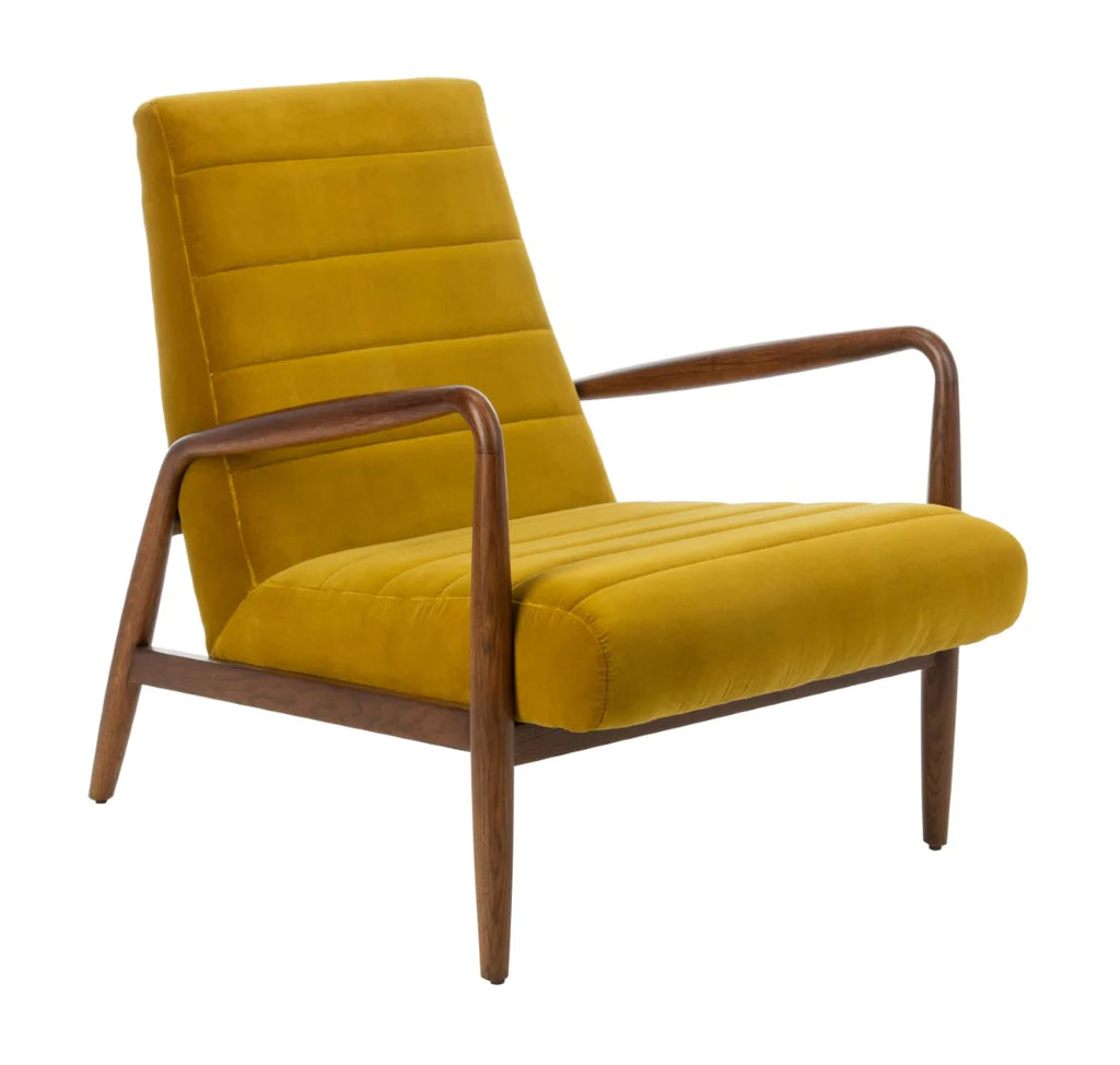 Safavieh Willow Channel Arm Chair - Gold | Accent Chairs | Modishstore