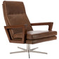 Safavieh Damien Swivel Arm Chair - Chocolate | Accent Chairs | Modishstore - 3
