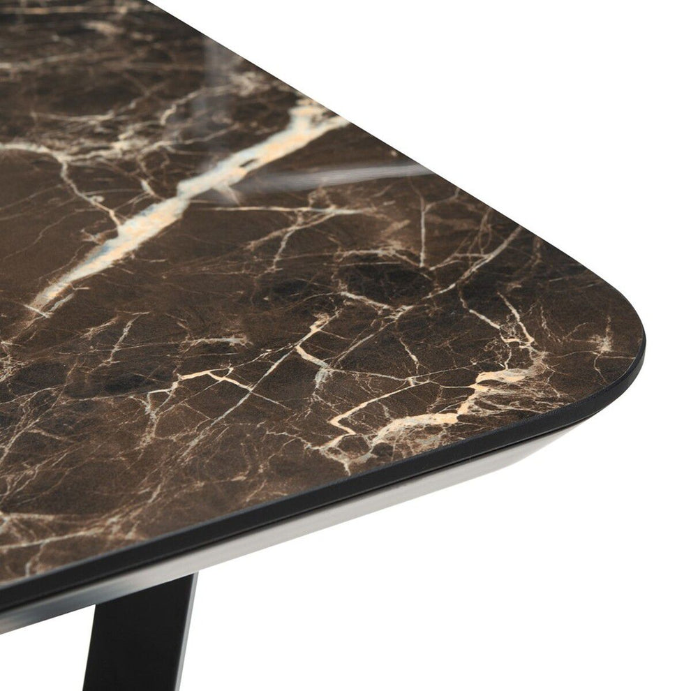 Safavieh Britta Metal Dining Table - Black | Dining Tables | Modishstore - 4