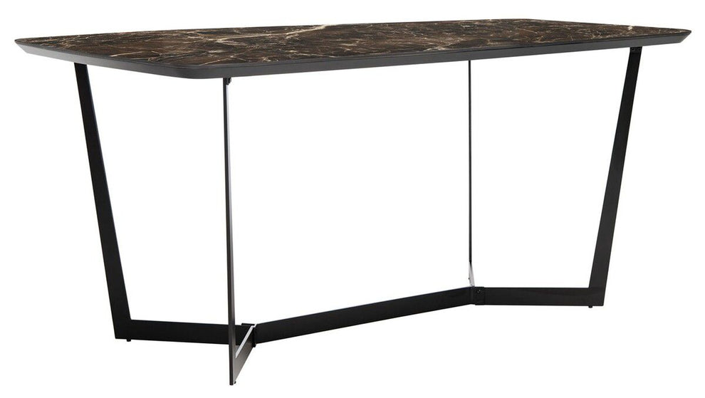 Safavieh Britta Metal Dining Table - Black | Dining Tables | Modishstore - 3