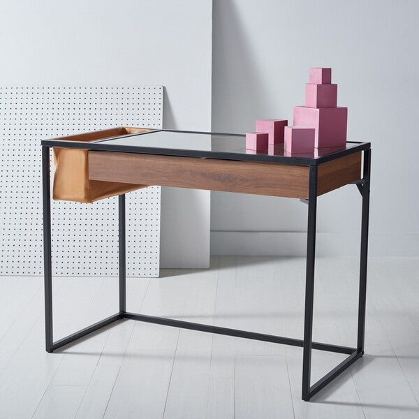 Safavieh Jessarose Glass Top Desk | Desks | Modishstore