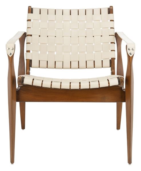 Safavieh Dilan Safari Chair - Cream | Accent Chairs | Modishstore - 2