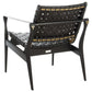 Safavieh Dilan Safari Chair - Black | Accent Chairs | Modishstore - 2