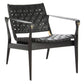 Safavieh Dilan Safari Chair - Black | Accent Chairs | Modishstore