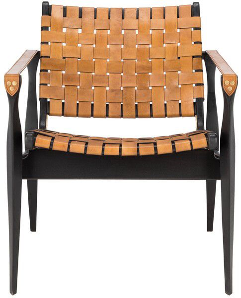 Safavieh Dilan Safari Chair - Black | Accent Chairs | Modishstore - 2