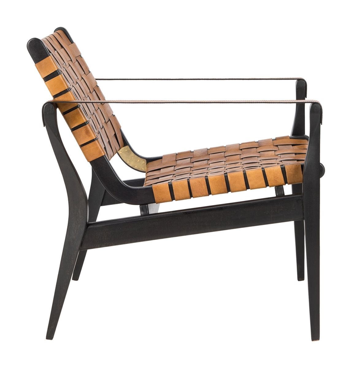 Safavieh Dilan Safari Chair - Black | Accent Chairs | Modishstore - 4