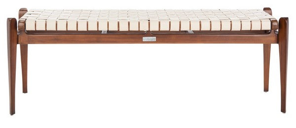 Safavieh Dilan Leather Bench | Benches | Modishstore - 4