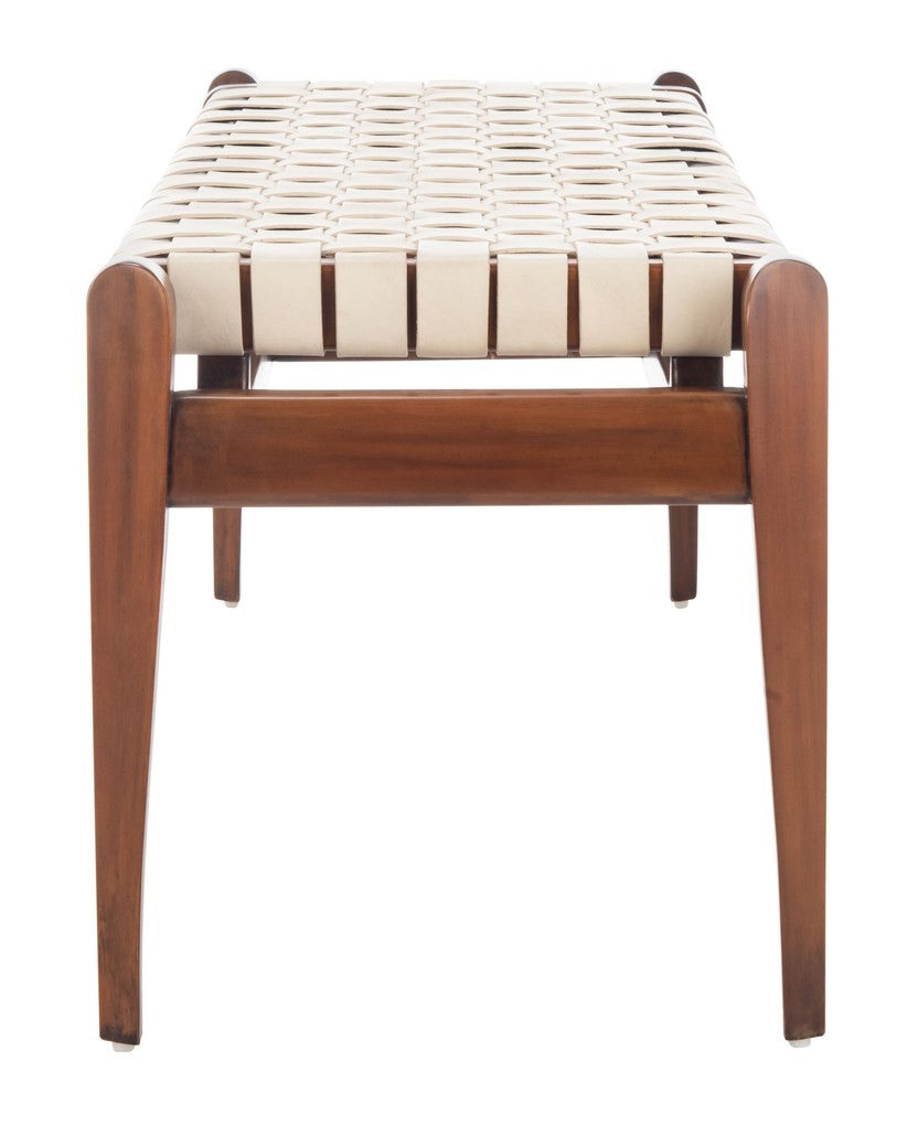 Safavieh Dilan Leather Bench | Benches | Modishstore - 5