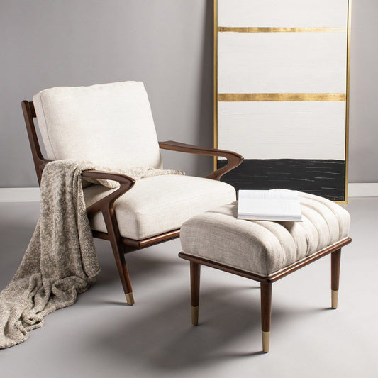 Safavieh Killian Mid-Century Chair - Cream | Accent Chairs | Modishstore