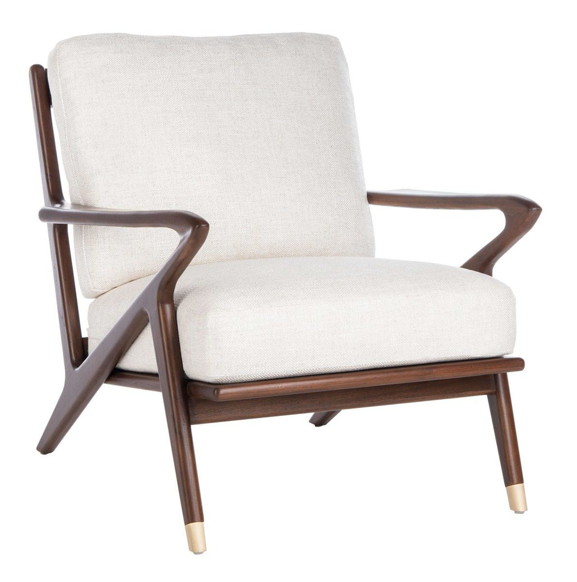 Safavieh Killian Mid-Century Chair - Cream | Accent Chairs | Modishstore - 3