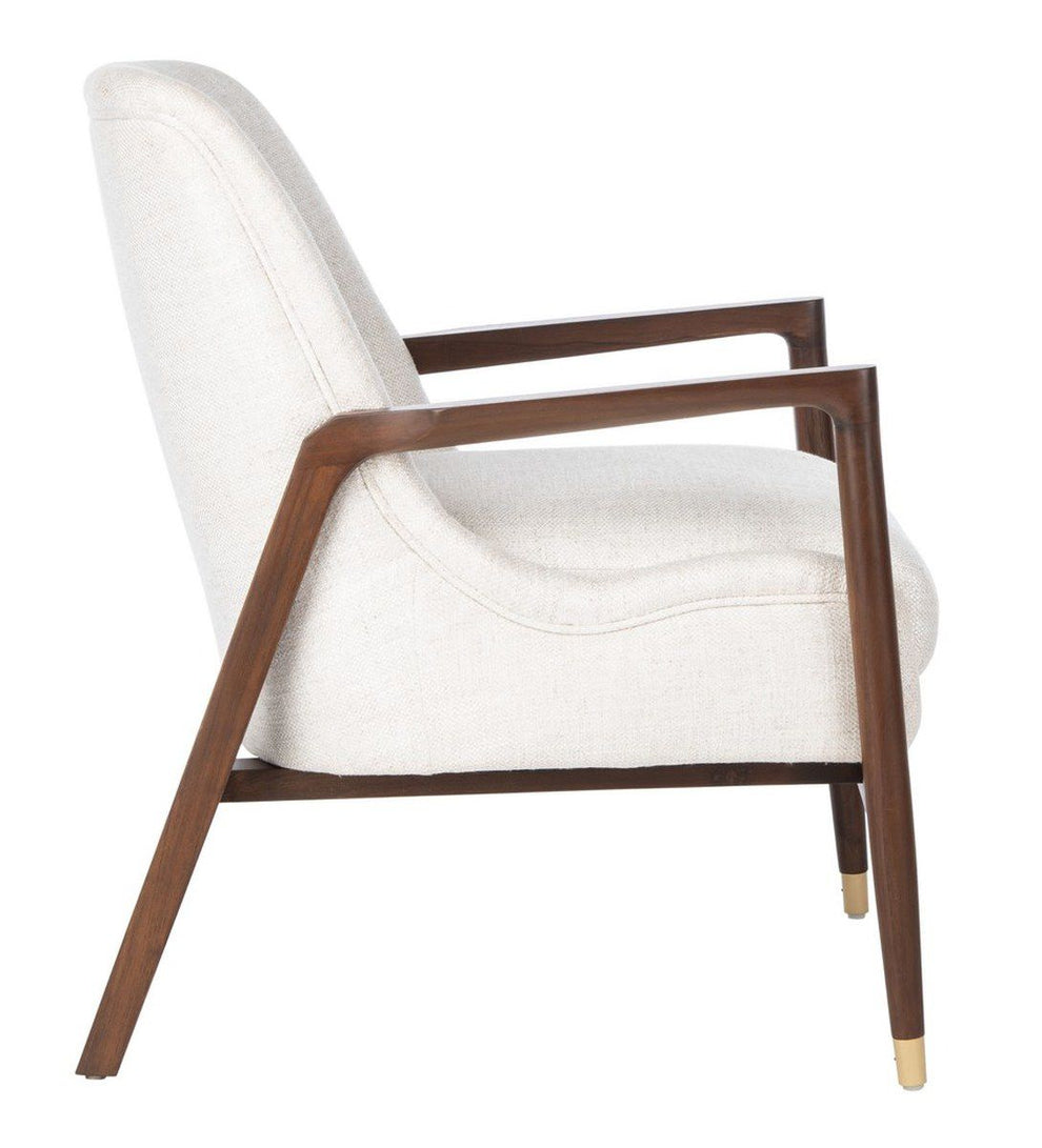 Safavieh Flannery Mid-Century Chair - Cream | Accent Chairs | Modishstore - 5