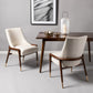Safavieh Brennan Mid-Century Chair - Cream | Dining Chairs | Modishstore