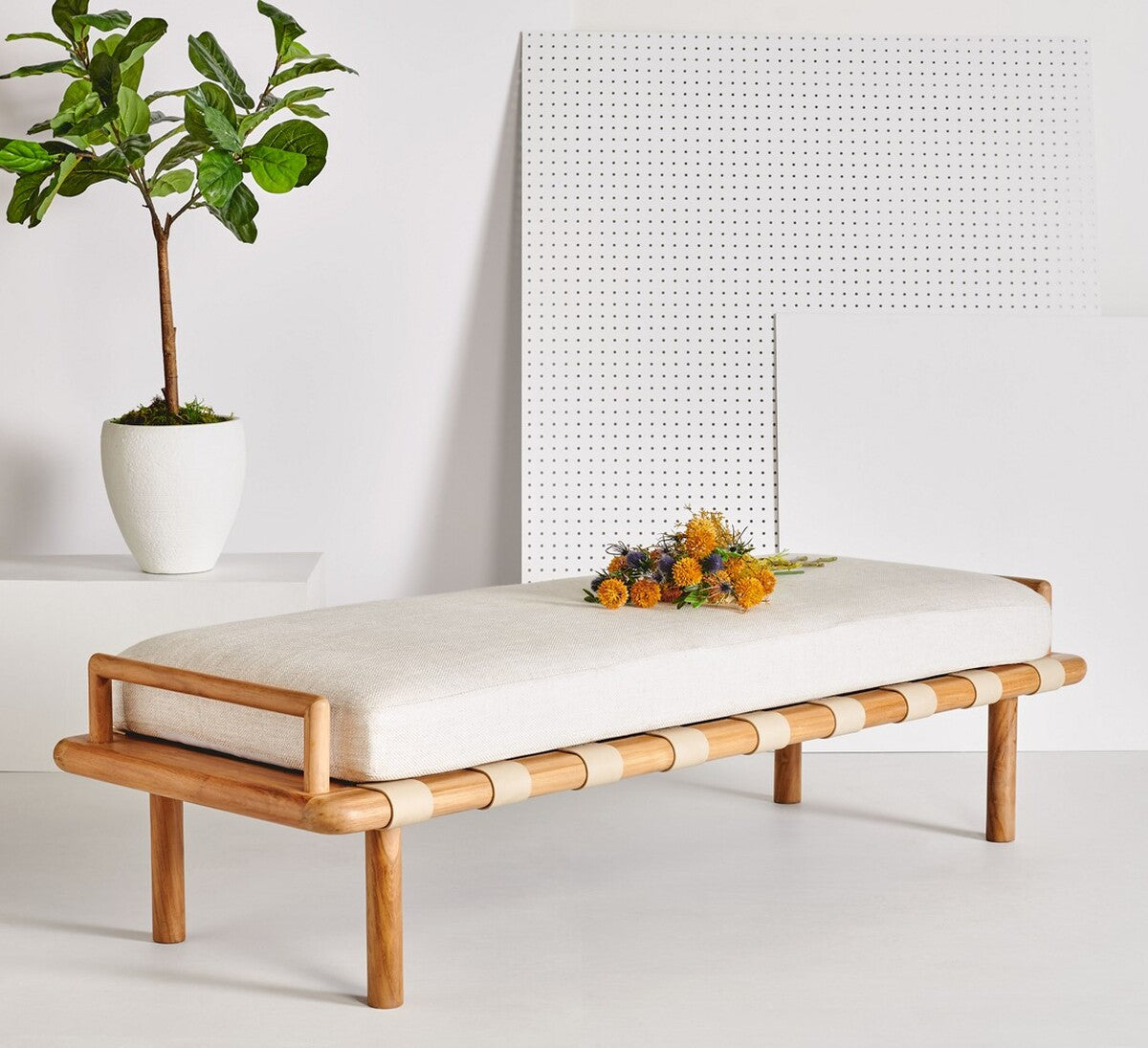 Safavieh Constantine Teak Bench | Benches | Modishstore