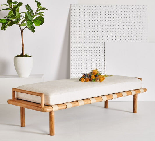 Safavieh Constantine Teak Bench | Benches | Modishstore