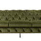 Divani Casa Sheila - Transitional Green Fabric Sofa | Modishstore | Sofas