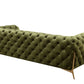 Divani Casa Sheila - Transitional Green Fabric Sofa-3