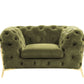 Divani Casa Sheila - Transitional Green Fabric Chair-2