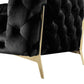 Divani Casa Sheila - Transitional Black Fabric Sofa-3