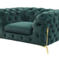 Divani Casa Sheila - Transitional Emerald Green Fabric Chair | Lounge Chairs | Modishstore