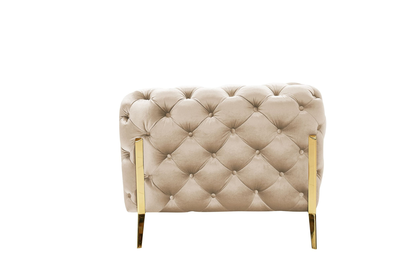 Divani Casa Sheila - Transitional Light Beige Fabric Chair | Lounge Chairs | Modishstore - 3