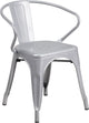 Flash Furniture Metal Indoor-Outdoor Chair With Arms | Outdoor Chairs | Modishstore-4