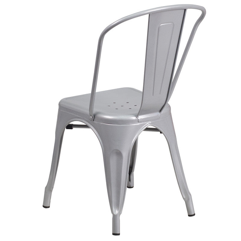 Flash Furniture Metal Indoor-Outdoor Stackable Chair | Outdoor Chairs | Modishstore-30