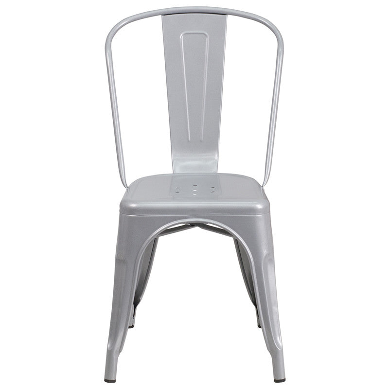 Flash Furniture Metal Indoor-Outdoor Stackable Chair | Outdoor Chairs | Modishstore-22